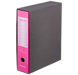 Brefiocart Brefio Fluo ring binder A4 Black, Pink