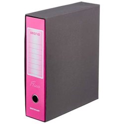 Brefiocart Brefio Fluo ring binder A4 Black, Pink