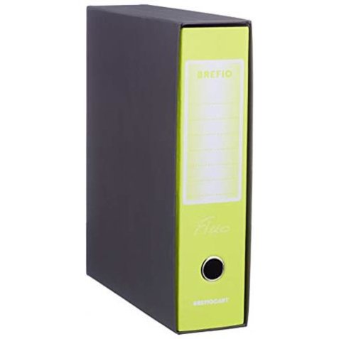 Brefiocart Brefio Fluo ring binder A4 Black, Yellow