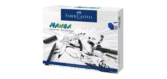FABER-CASTELL Feutre PITT artist pen, kit de démarrage Manga