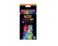 Crayons couleur bic intensity up corps triangulaire pack de 12