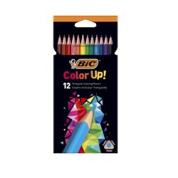Crayons couleur bic intensity up corps triangulaire pack de 12