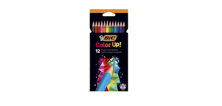 Crayons couleur bic intensity up corps triangulaire pack de 12