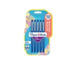 Feutre ecriture paper mate flair original pointe moyenne 0,7mm encres bleu blister 5   couleurs