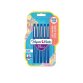 Feutre ecriture paper mate flair original pointe moyenne 0,7mm encres bleu blister 5   couleurs