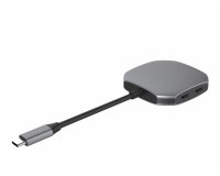 DLH DY-TU5135 hub & concentrateur USB Type-C 10000 Mbit/s Gris