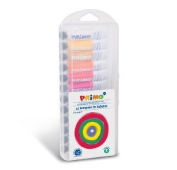 Tubi tempera - 12 ml - colori assortiti - Primo - astuccio 12 pezzi