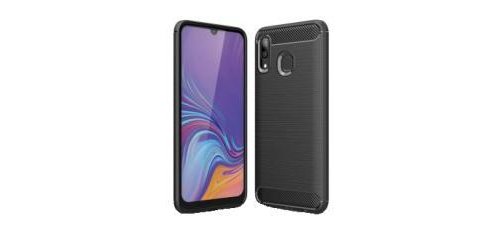 DLH COQUE SILICONE NOIRE POUR SAMSUNG GALAXY A20e (SM-A202)