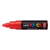 Marqueur peinture posca pc7m pointe large conique encre    inodore couvrante miscible    tous supports coloris rouge
