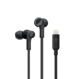 Belkin Rockstar Auriculares Alámbrico Dentro de oído Llamadas/Música Negro