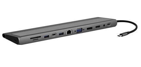 T'nB DSMST12V2 hub & concentrateur USB Type-C 5000 Mbit/s Aluminium