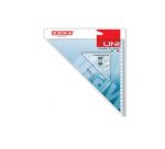 ARDA 28720SS squadra Triangolo a 45° Plastica Blu, Trasparente 1 pz