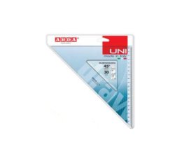 ARDA 28720SS squadra Triangolo a 45° Plastica Blu, Trasparente 1 pz