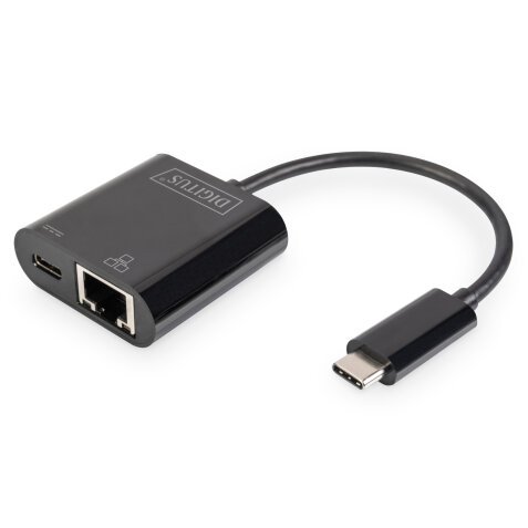 Digitus 1 adaptador USB Type-C™ a Gigabit Ethernet provisto de Power Delivery