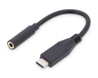 Digitus Adaptador / convertidor de audio USB Tipo-C, Tipo-C/St a jack de 3,5 mm/Bu