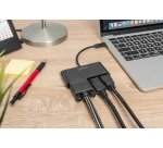 Digitus Adaptador de monitor triple USB-C™ 3 en 1 (HDMI, DP, VGA)