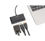 Digitus Adaptador de monitor triple USB-C™ 3 en 1 (HDMI, DP, VGA)