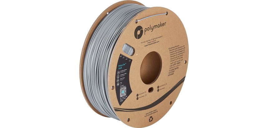 Polymaker PF01003 3D Printing Material Acrylonitrile Styrene Acrylate Gray 1 kg