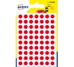 Sachet de 490 pastilles Ø8 mm. Ecriture manuelle. Coloris Rouge.