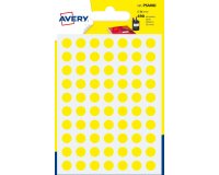Avery PSA08J self-adhesive label Circle Permanent Yellow 420 pc(s)