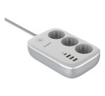Energizer EPB2500W02EU power extension 2 m 3 AC outlet(s) Indoor White