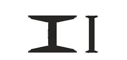 B-Tech Btech BT8312-SP491/B 49” Screen Spacer for BT8312 (1077.6mm x 607.8mm)