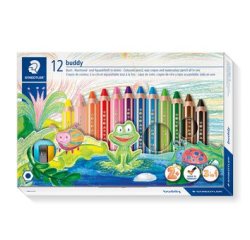 Crayon de couleur hexagonal Noris junior,étui de12