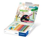 Crayon de couleur hexagonal Noris junior,étui de 6