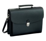 Porte-documents 'FORTE', similicuir, noir