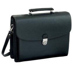 Porte-documents 'FORTE', similicuir, noir