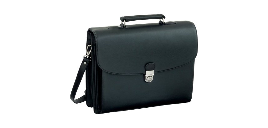 Porte-documents 'FORTE', similicuir, noir