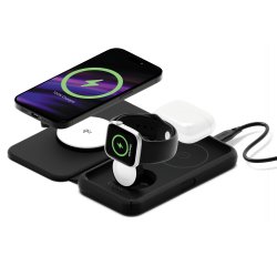 Cygnett Voyager Cuffie, Smartphone, Orologio intelligente Nero USB Carica wireless Ricarica rapida Interno