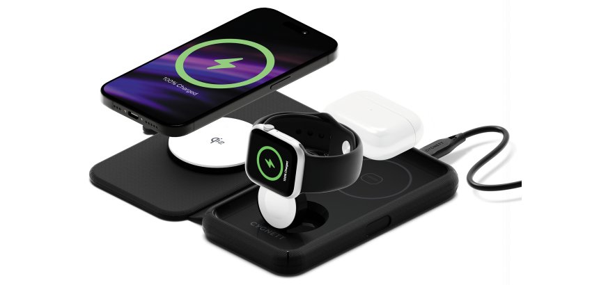 Cygnett Voyager Headphones, Smartphone, Smartwatch Black USB Wireless charging Fast charging Indoor