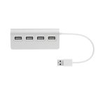 T'nB HUBSLIM4 USB 2.0 480 Mbit/s Blanc
