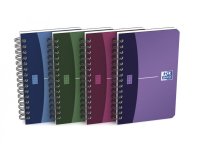 Carnet Oxford office Urban mix 9cm x 14cm petits carreaux 5mm 180 pages reliure spirale couverture polypro coloris assortis