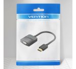 Vention Convertidor 42154/ HDMI Macho a VGA Hembra/ 15cm/ Negro