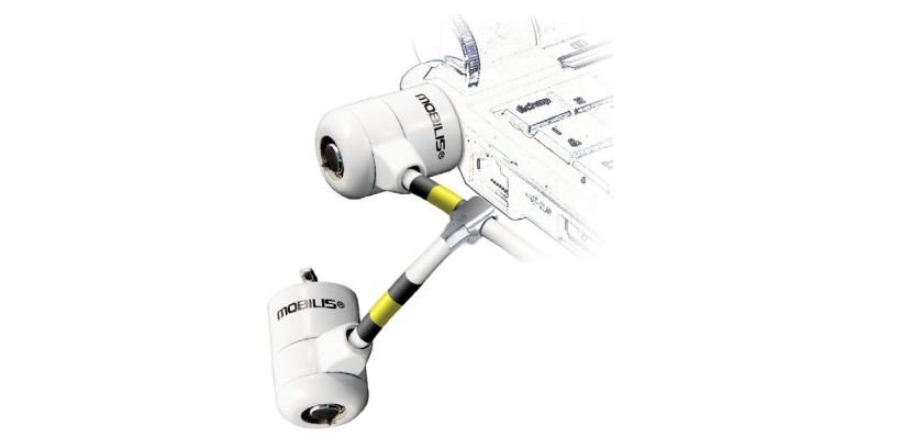 Mobilis 001223 câble antivol Blanc 1,8 m