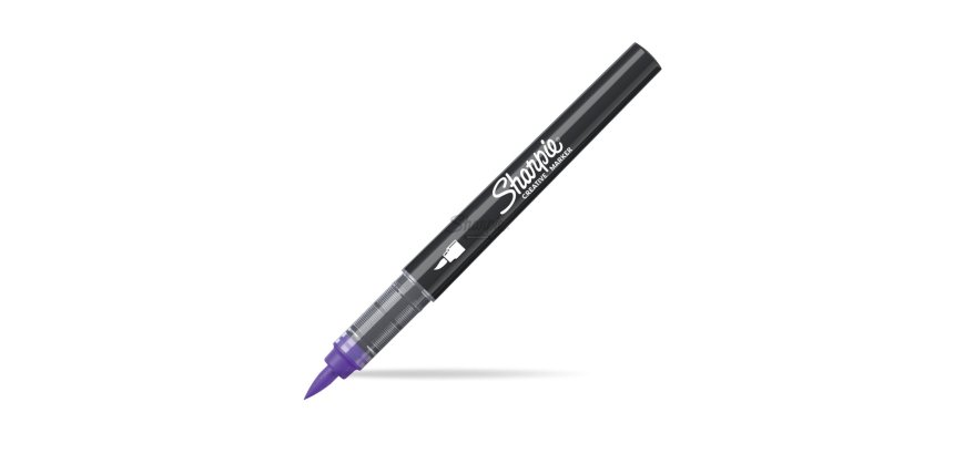 Marqueur sharpie creatif pointe pinceau trait min      1,2mm encre acrylique coloris lilas