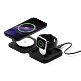 Cygnett MagTravel Qi2.0 2-in-1 Smartphone, Orologio intelligente Nero USB Carica wireless Ricarica rapida Interno