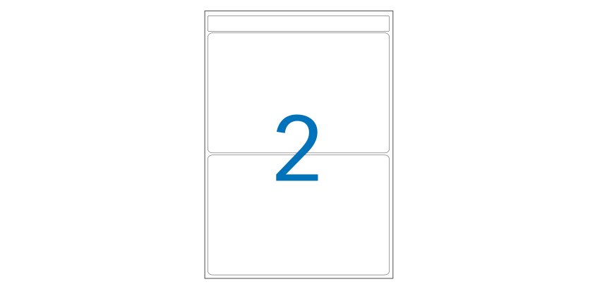 Etiquette adresse multi-usages 80 x 140 mm Agipa blanche - Pochette de 32