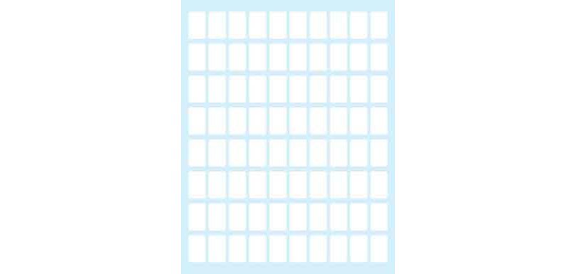 Tico E-1610 etichetta autoadesiva Rettangolo Permanente Bianco 800 pz