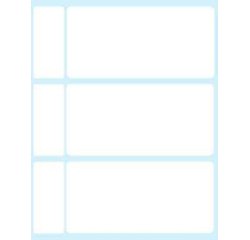Tico E-10048 self-adhesive label Rectangle Permanent White 30 pc(s)