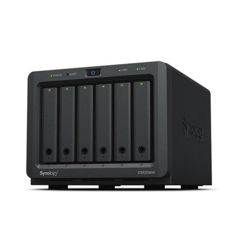 Synology DiskStation DS620SLIM serveur de stockage NAS Bureau Intel® Celeron® J3355 2 Go DDR3L 0 To DiskStation Manager Noir
