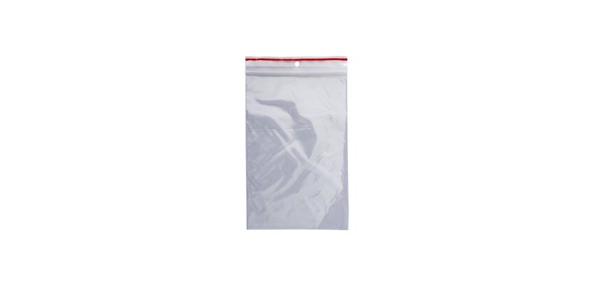 Sachet plastique refermable q-connect dim.120x180 mm      sachet de 100 unites