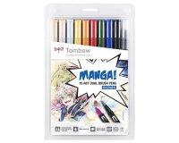 Tombow Feutre double pointe 'ABT DUAL BRUSH PEN', set de 10
