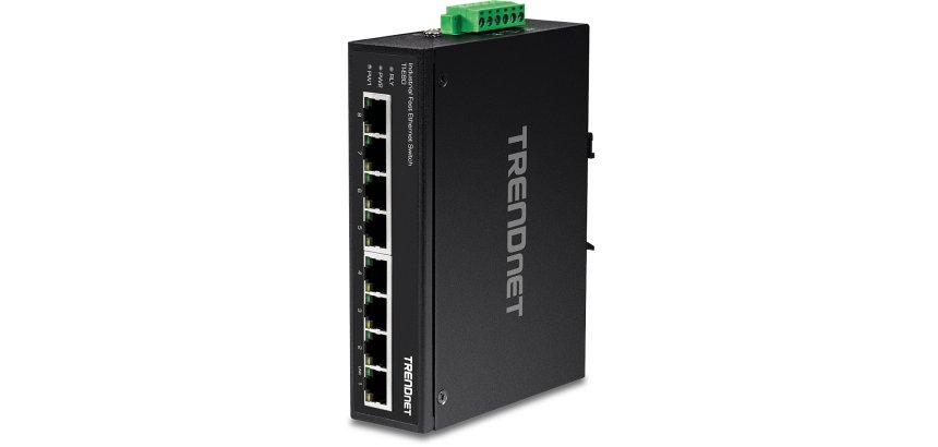 Trendnet TI-E80 commutateur réseau Non-géré Fast Ethernet (10/100) Noir