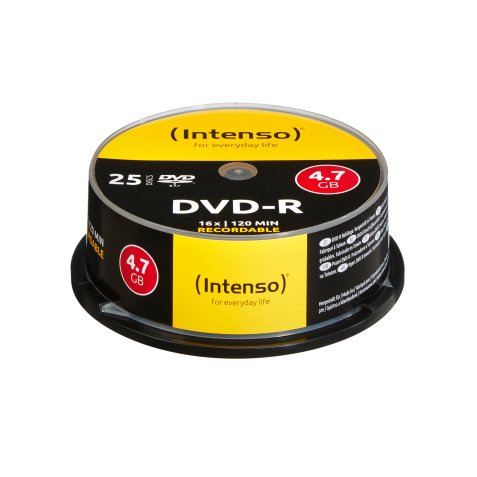 Intenso DVD-R 4.7GB, 16x 4,7 GB 25 pieza(s)