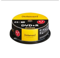 Intenso DVD+R 4.7GB, 16x 4,7 GB 25 pieza(s)