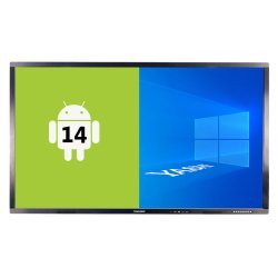 YASHI LY7520 Signage Display Interactive flat panel 190.5 cm (75") LCD Wi-Fi 550 cd/m² 4K Ultra HD Black Touchscreen Built-in processor Android