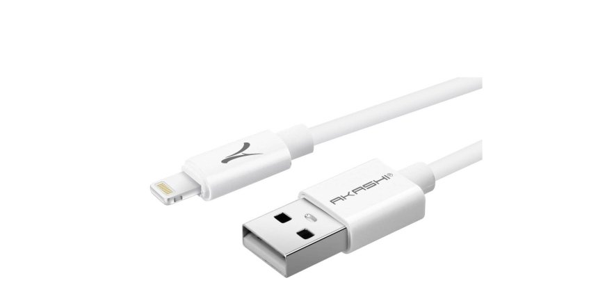 Akashi ALTCABLEMFIW câble de téléphone portable Blanc 1 m USB A Lightning